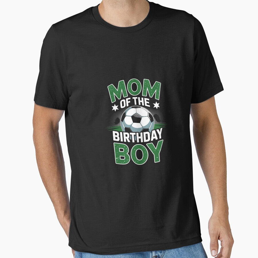 Mom Of The Birthday Boy Soccer Family Birthday Party Mama by MicanCuteStore