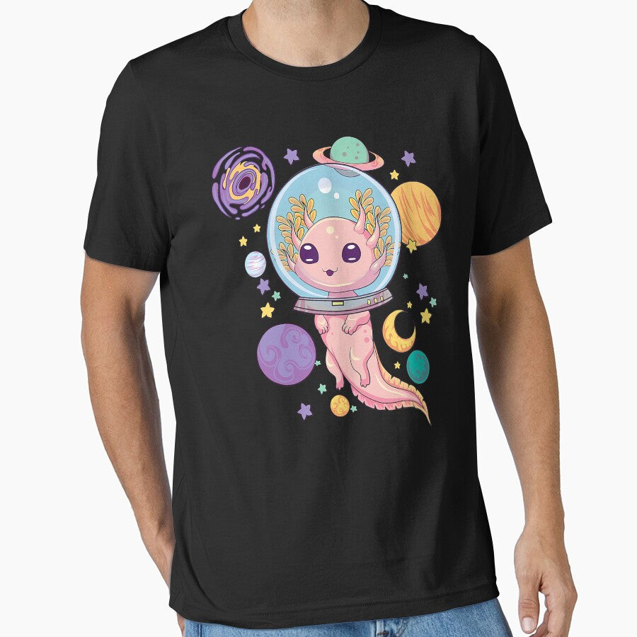Space Axolotl Kawaii Funny Axolotl Lover by xmjajd