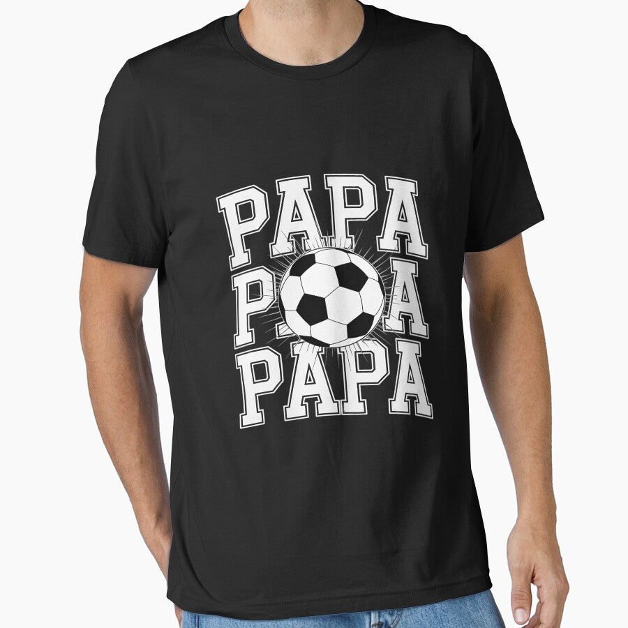Soccer Papa Cracked Wall Family Matching Birthday by teltvitossuilea