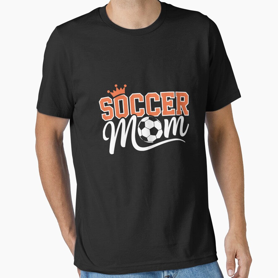 Soccer Mom Burnt Orange & White Fun Novelty by Belkisallen