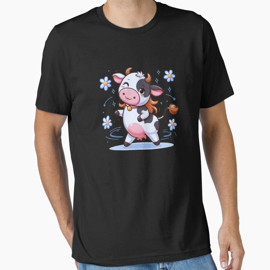 Dairy Delight: The Whimsical Waltz of the Dancing Cow by JAMESAMORN