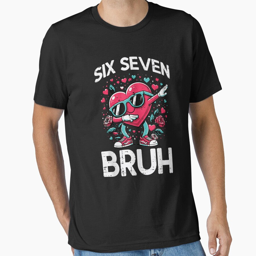 Dab Heart Six Seven Bruh 67 Valentine Meme 6 7 Kid Boy Youth by MatherFisher