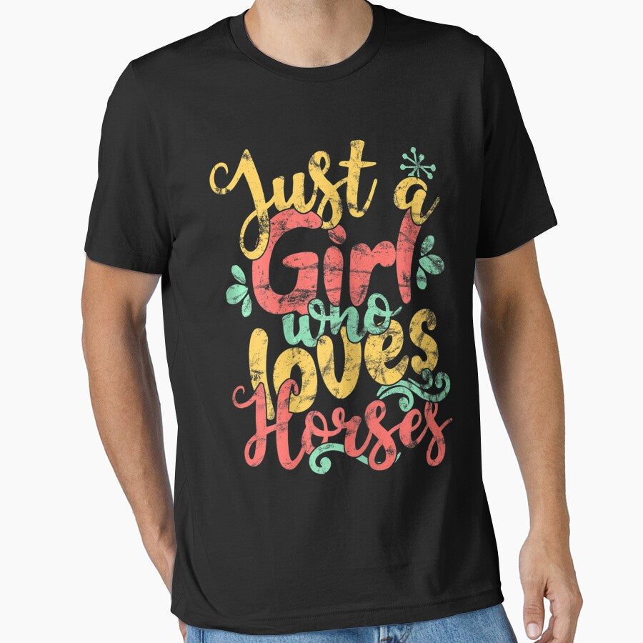 Just A Girl Who Loves Horses Animal Funny Horse Lover by MarkHudson78