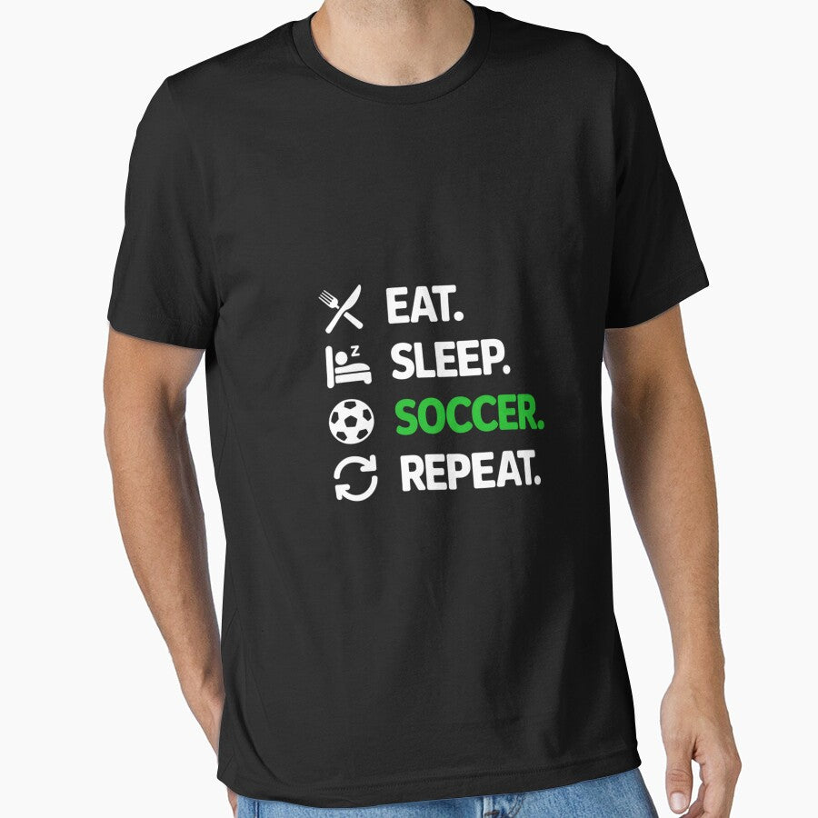 Eat Sleep Soccer Repeat Soccer Player by sonlylya