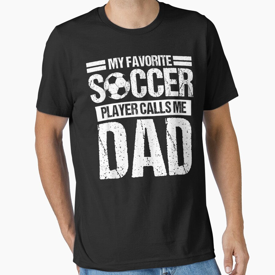 My Favorite Soccer Calls Me Dad Fathers Day Gift Son by VegaStudio
