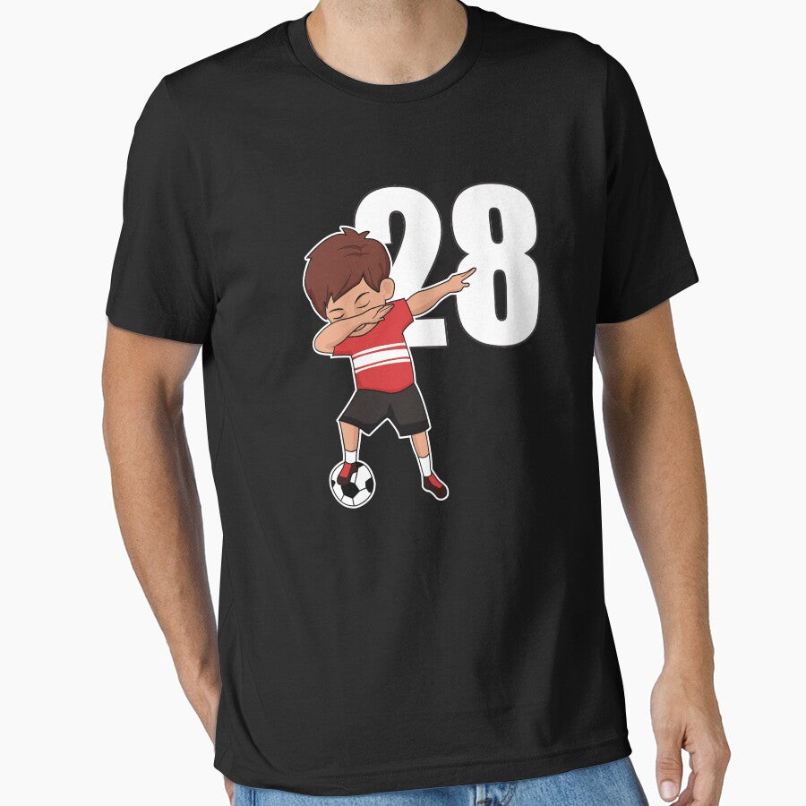 Awesome Soccer Player Number 28 Soccer Athlete Athletic Sports Team by VollLaser