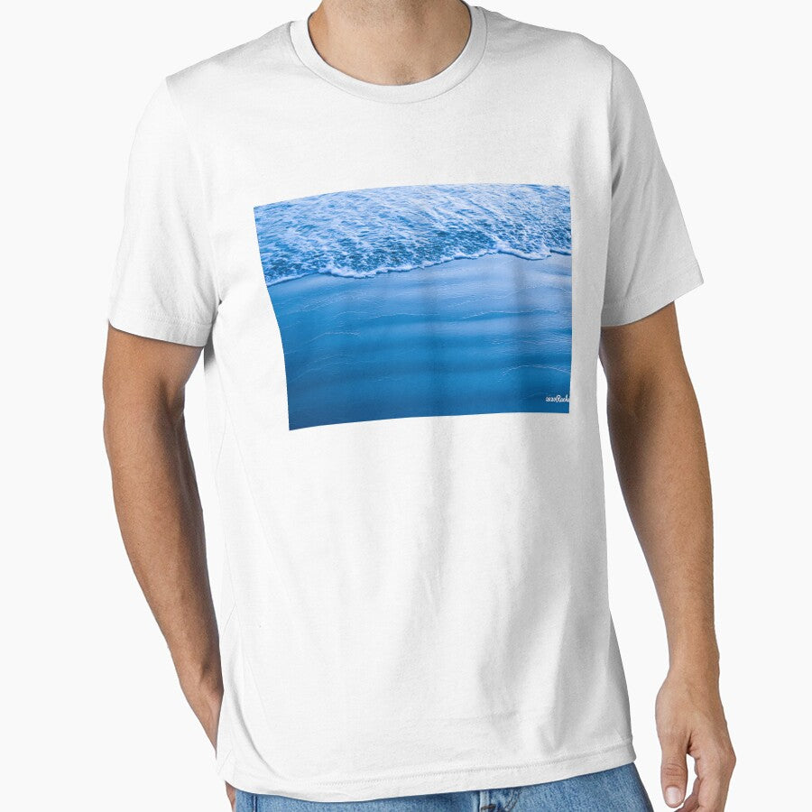 Zen Ocean Waves in Shades of Blue by Yogibear & Rachelle