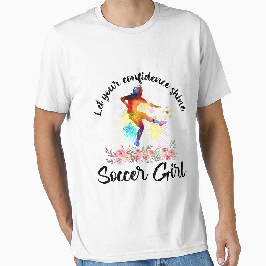 let your confidence shine Soccer girl by thanhmaidesign