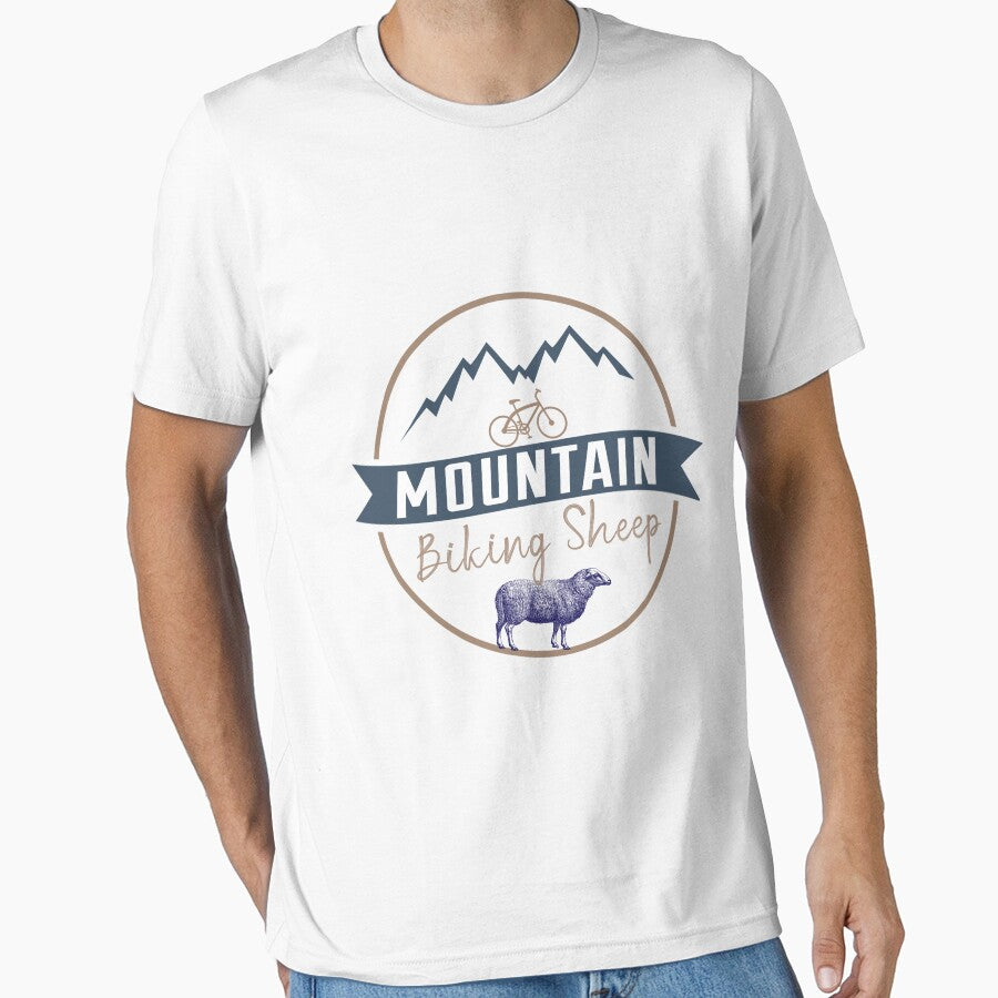 Mountain Biking Sheep Funny Design for Mountain Biking Lovers & Fans - Christmas gift Idea by WhiteTears