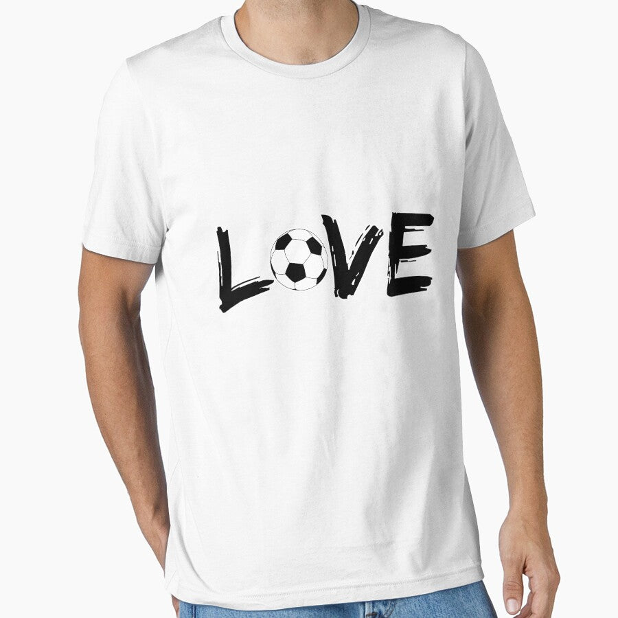 I Love Soccer Football Styled Quotation Graphic Text Art by DoctorParanoid