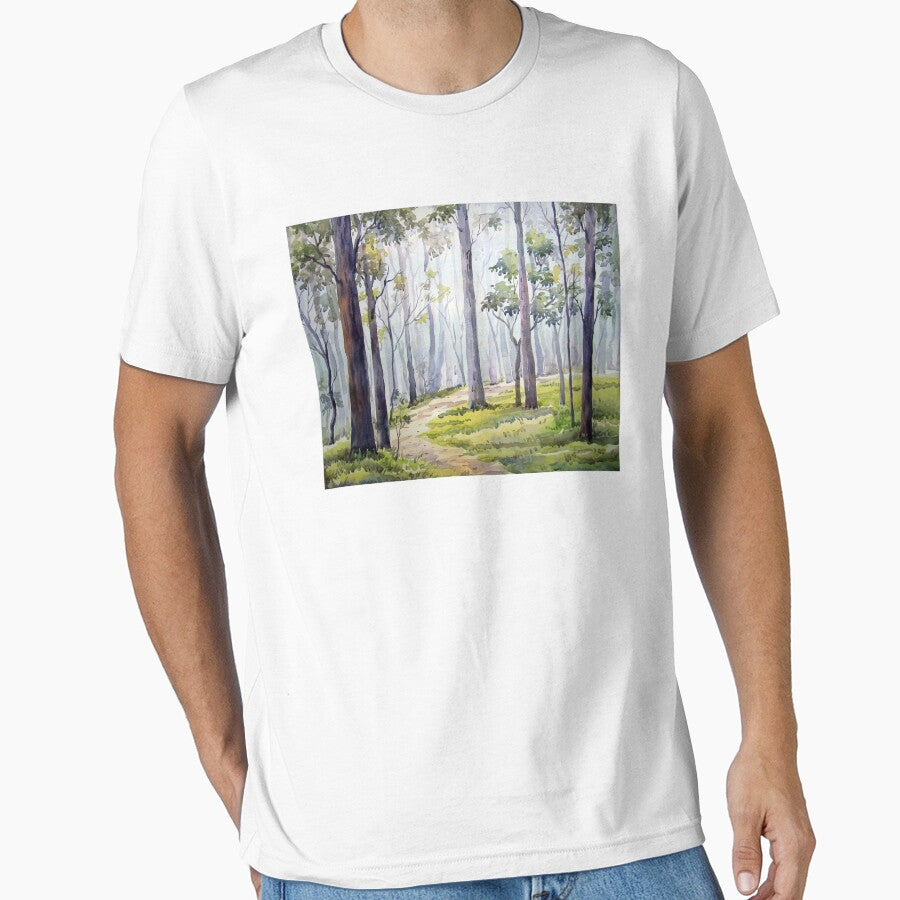 Forest-Watercolor on Paper Painting by SamirArt