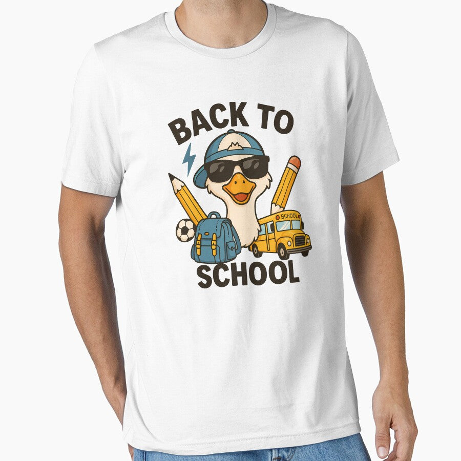 Back to School Cool Goose Funny Graphic by Bezographic