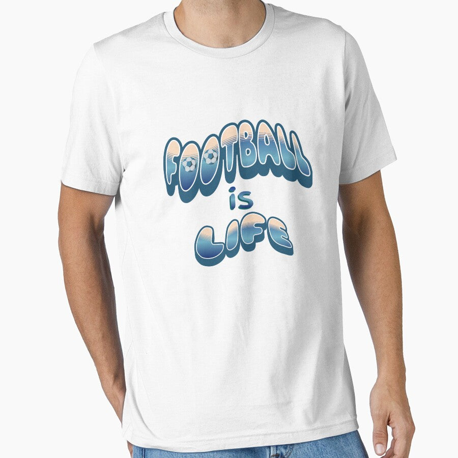 Football is Life Classic Retro T-Shirt by dave-elf