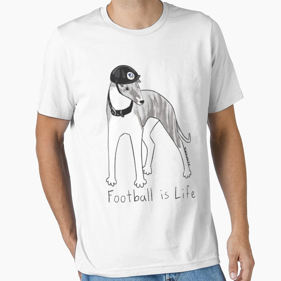 Football is Life funny dog by gwynethingcleop