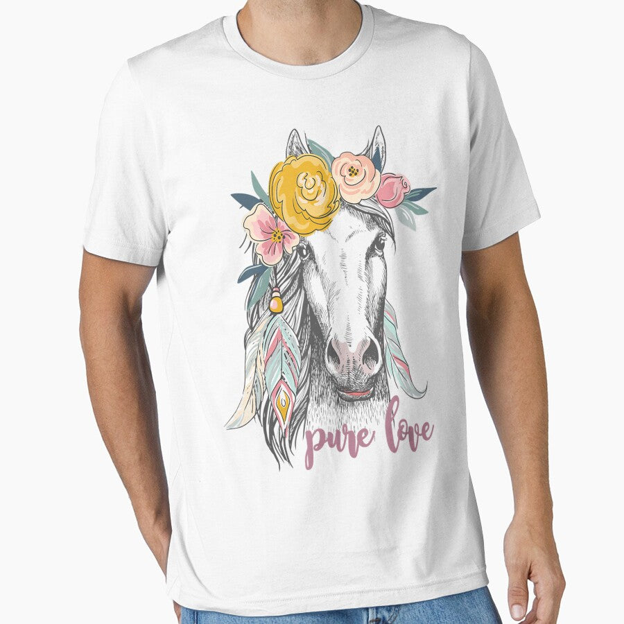 Horse Riding Pure Love Funny Horses Animal Lover by EmilyPippin