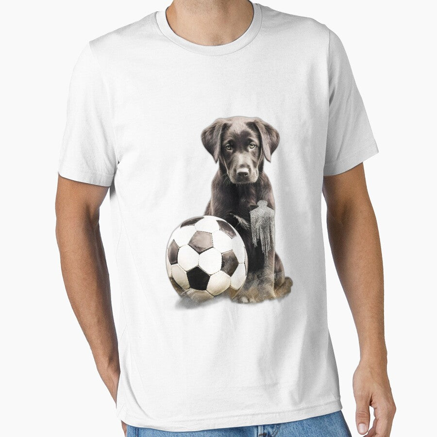 Puppy Playing Soccer 02 by MySportsArt