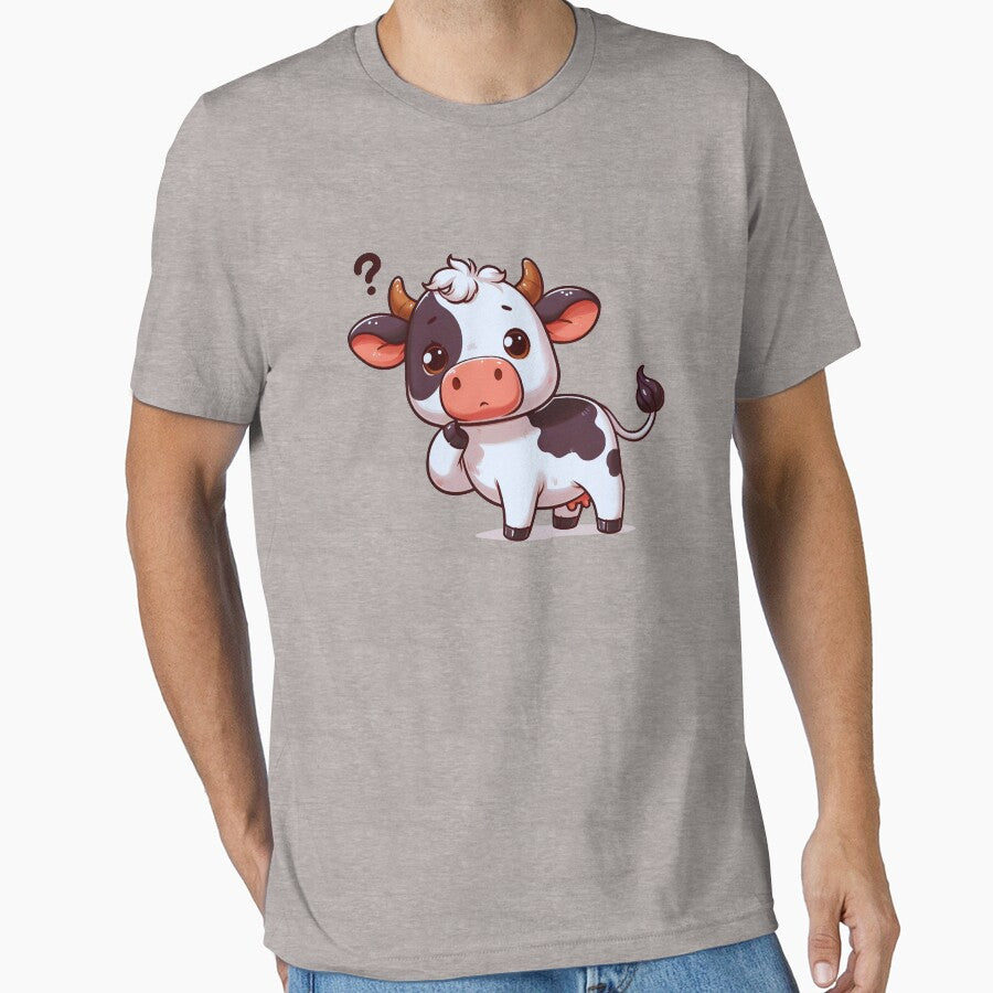 Wondering Whiskers: The Cute Cow Contemplates on Cotton by JAMESAMORN