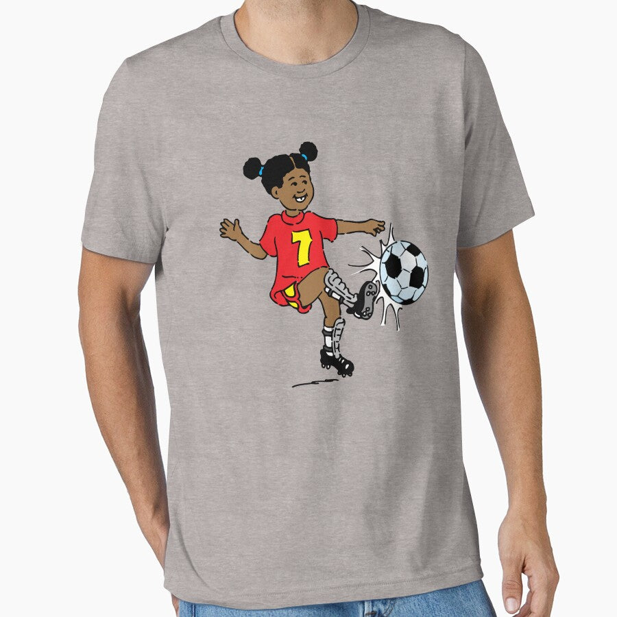 Girl playing soccer by lovingangela