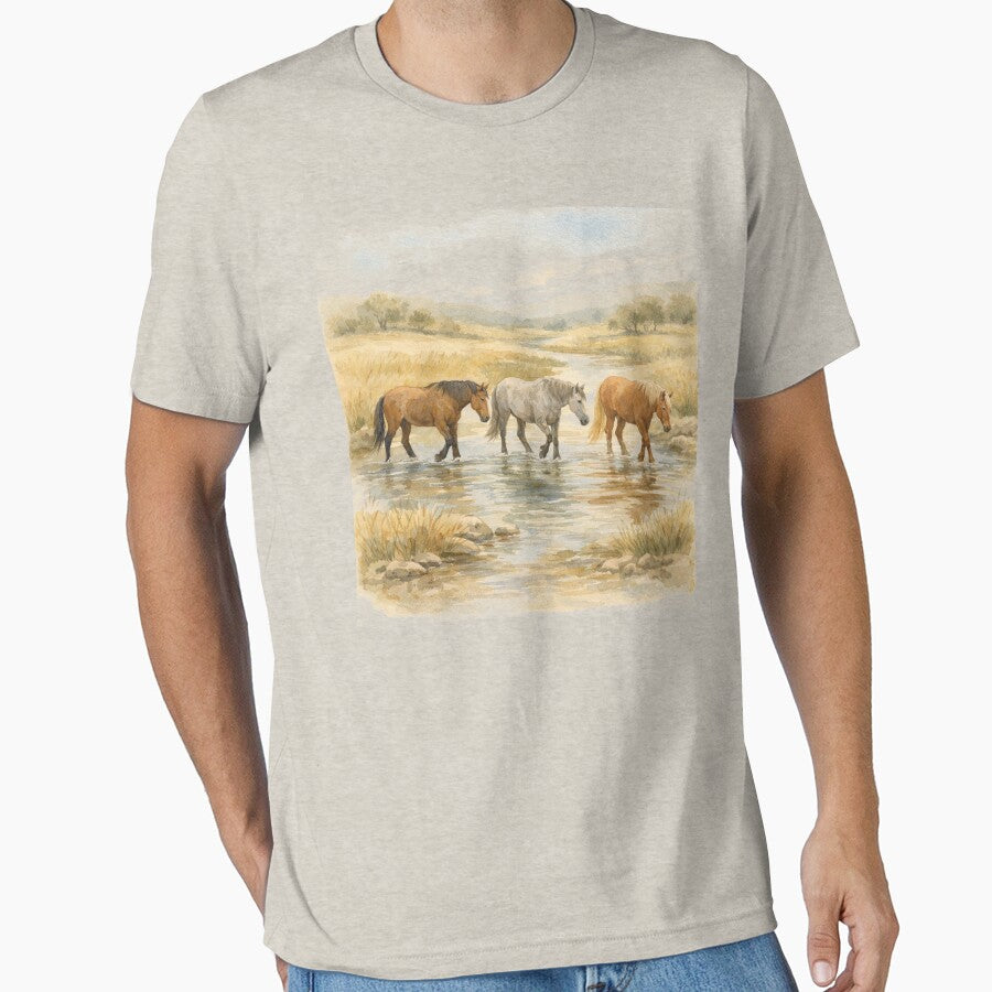 Wild Horses Running Equestrian Western Country by will freed18