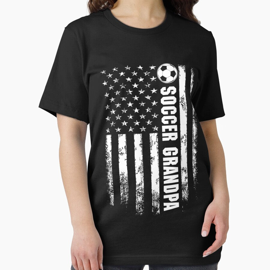 Vintage American Flag Soccer Grandpa Classic . by MaryFrazie