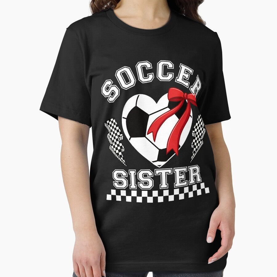 Soccer Sister Heart Bow Graphic by LarryMBrown