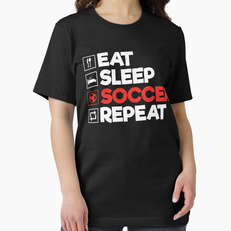 Eat Sleep Soccer Repeat: Funny Soccer Player Football Coach Lover by Adexyl
