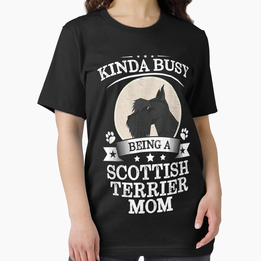 Kinda Busy Being A Scottish Terrier Mom Cute Gift by RonaldoStudio