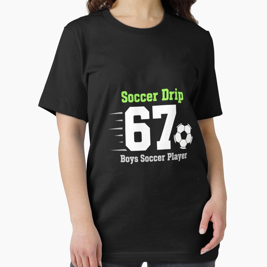 Cool Soccer Player Shirt – Soccer Drip Number 67 Boys Soccer Player 67, Sports Number Gift, Athletic Graphic Tee by MarylaInvest