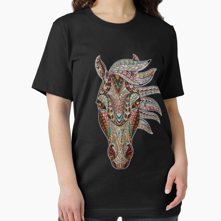 Horse Tribal Abstract Art by spherevilla