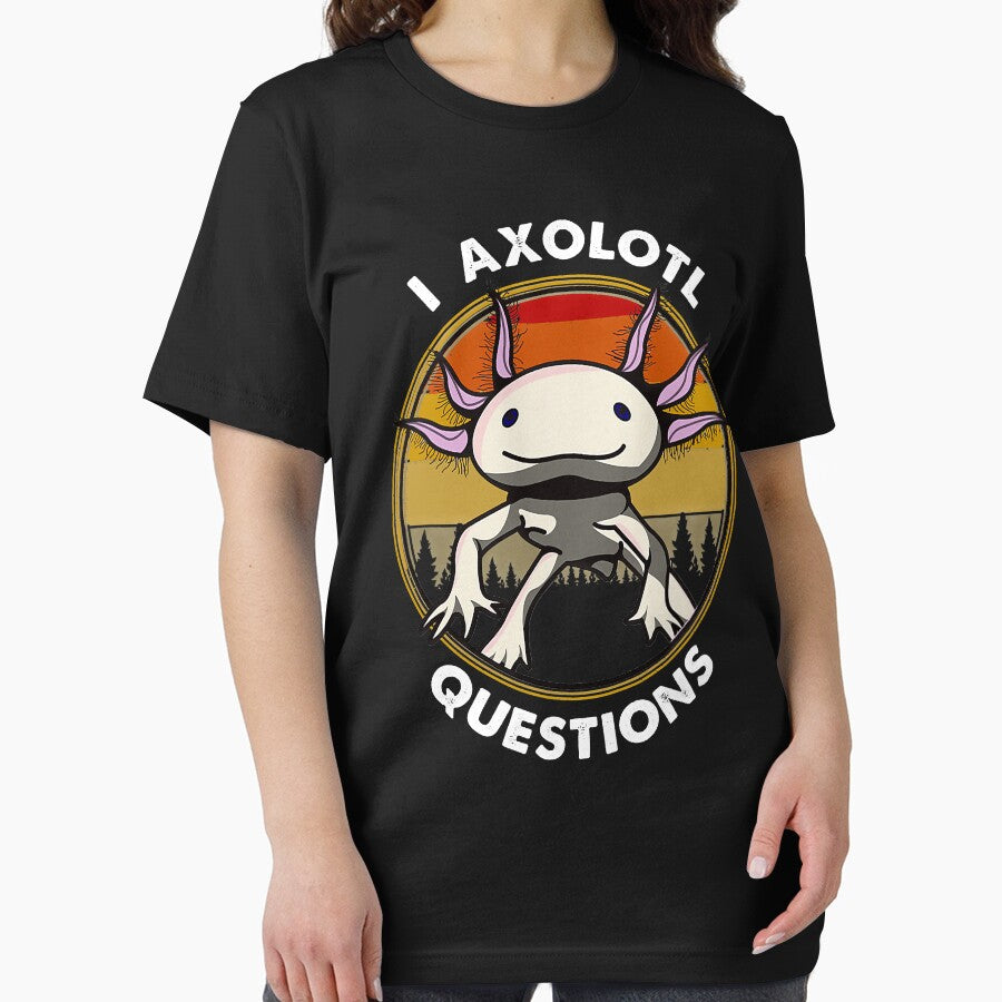 I Axolotl Questions Funny Axolotl Salamander by xmjajd