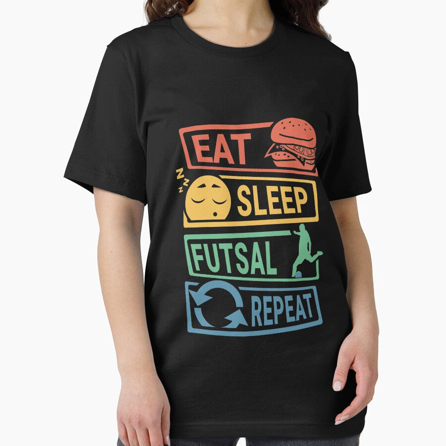 Eat Sleep Futsal Repeat - Retro by UssefDesigns