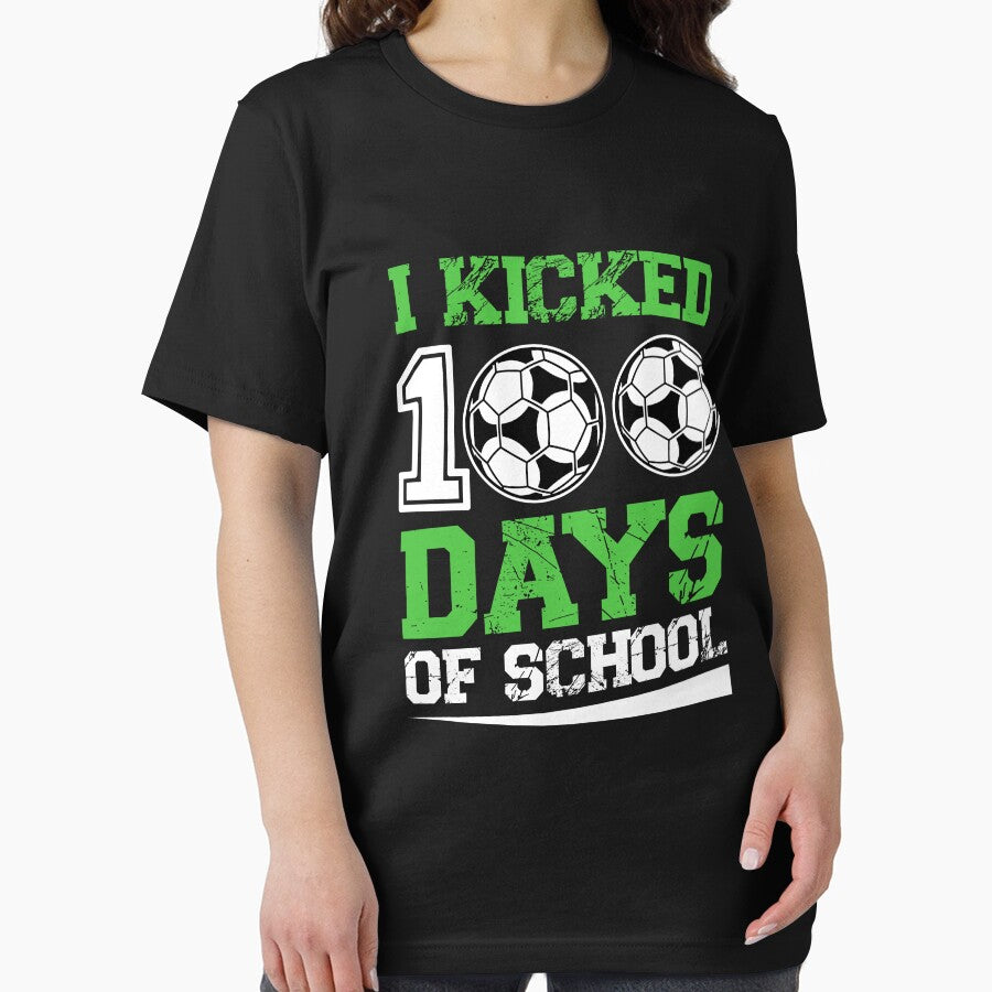 I Kicked 100 Days of School Soccer 100th Day Sport Kids Boys by SakuraPxl