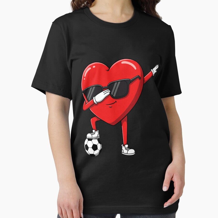 Dabbing Heart Dab Cute Valentines Day Boys Soccer Football by FrankIsabel