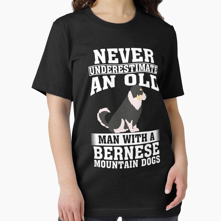 Never Underestimate an Old Man with Bernese Mountain Dogs by CosmoKitsch