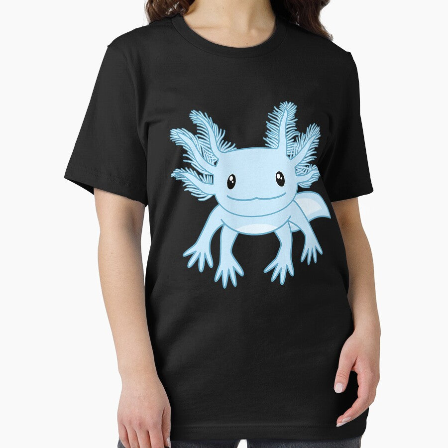 Blue Kawaii Axolotl Cute by xmjajd