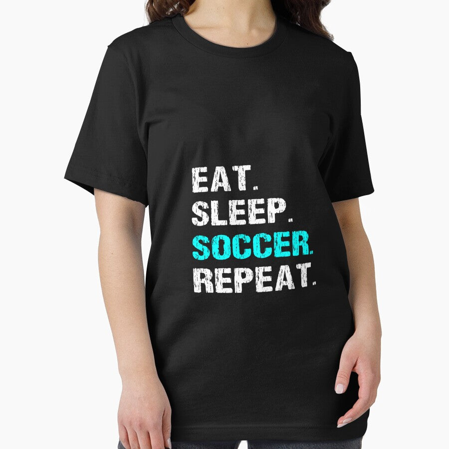 Eat Sleep Soccer Repeat Funny Player Coach Manager Goalie by soldeokate