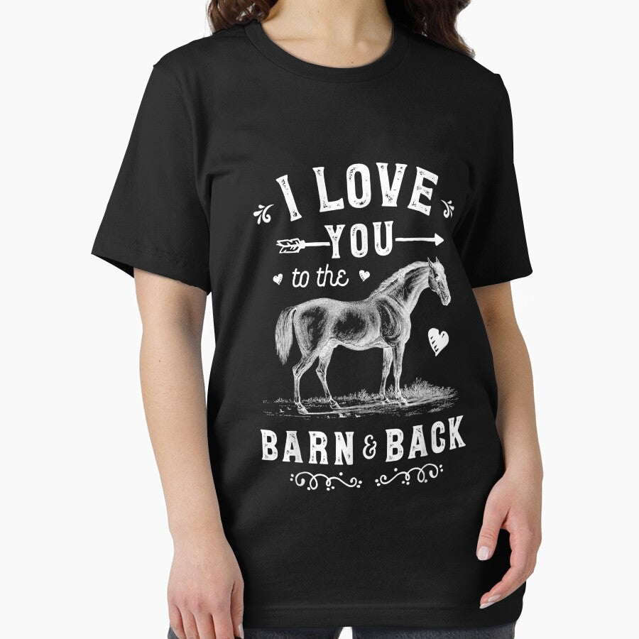 I Love You To The Barn And Back Horse Girl Horseback Riding by doria7fjly