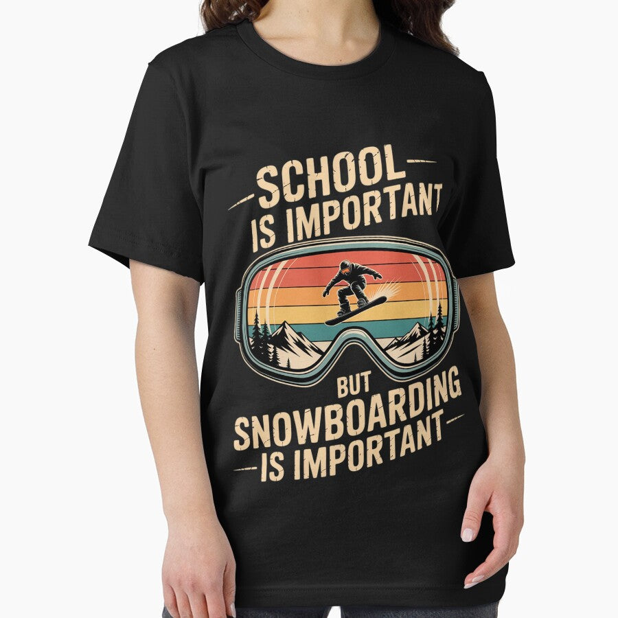School Is Important But Snowboarding Is Importanter Ski by portcrysral