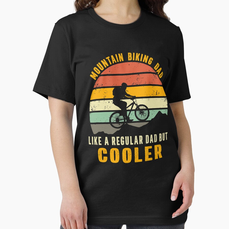 mountain biking dad like a regular dad but cooler by Art-of-amine