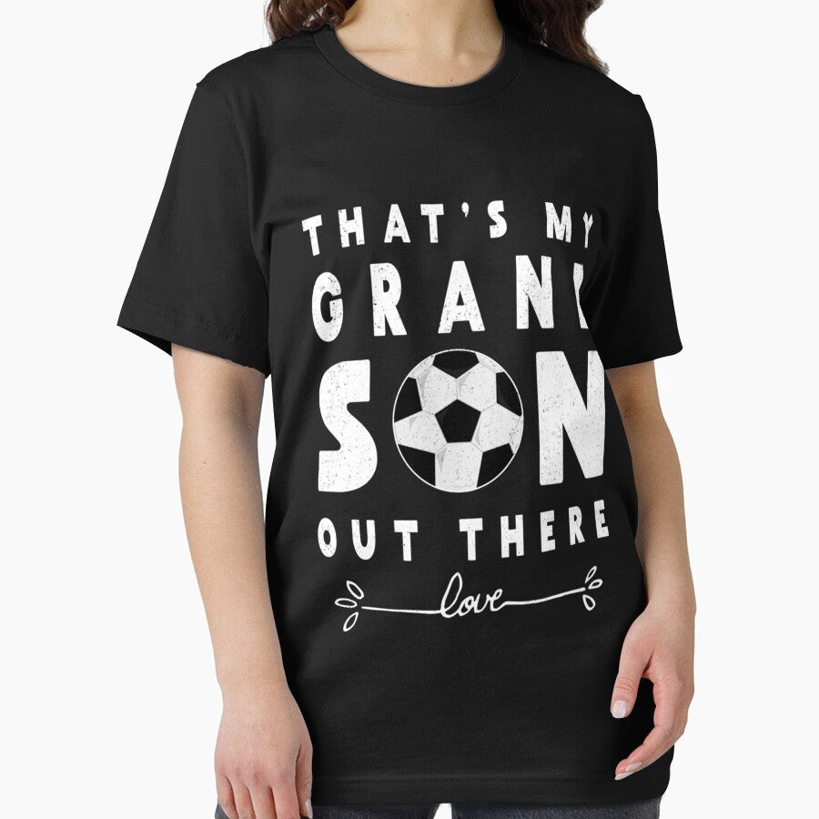Soccer T-Shirt Gift For Grandma Grandpa Soccer Grandson Tee Essential T-Shirt by amiyacunni