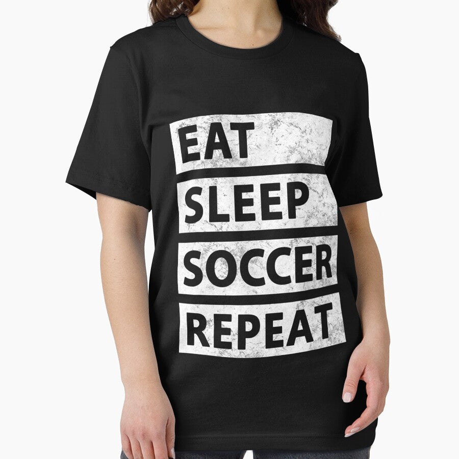 Soccer Player Eat Sleep Soccer T-Shirt Essential T-Shirt by ayeshadanaqws