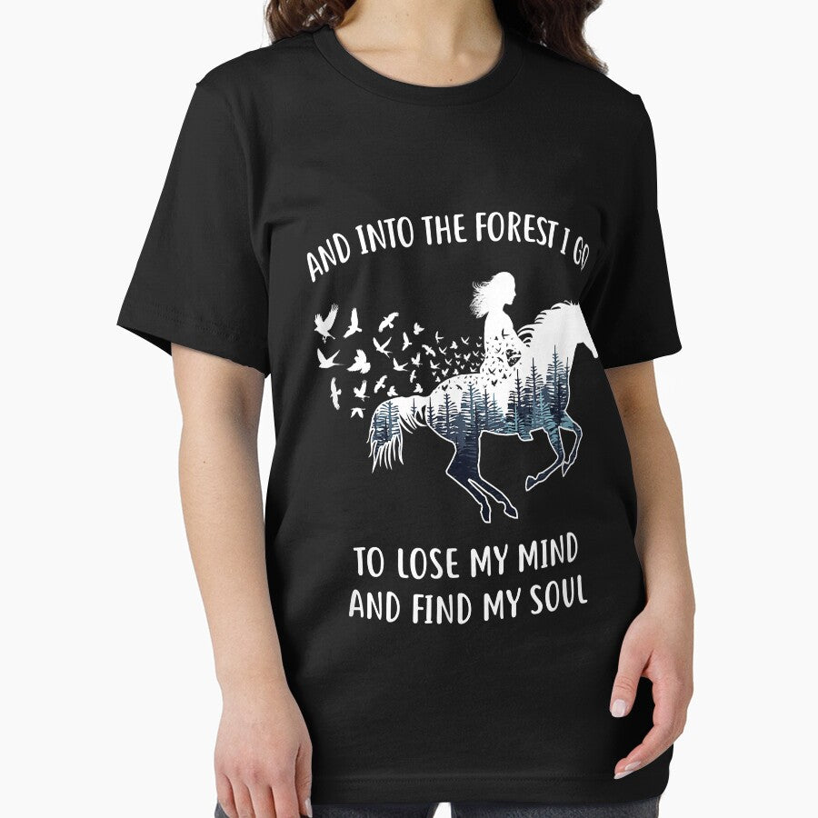 Horse Shirts For Women Into The Forest I Go Horse Riding by doria7fjly