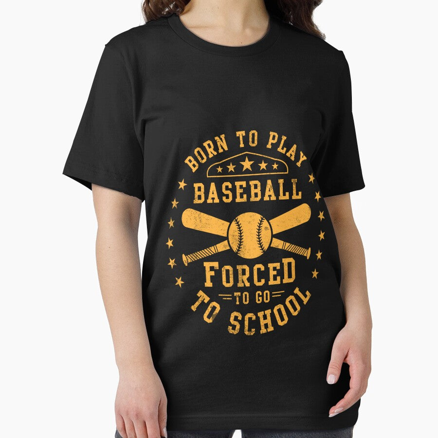 Vintage Baseball Born to play Forced to go to school Sideline Social Club by Yasserlaa