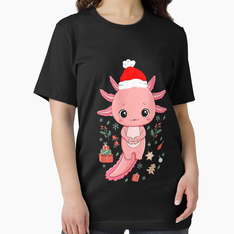 Axolotl Santa Hat Gaming Gamelotl Anime christmas by Ibu83