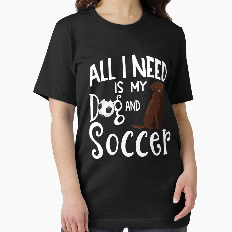 Chocolate Labrador Retriever Dog Lover Soccer Player Saying Gift by tncgifts