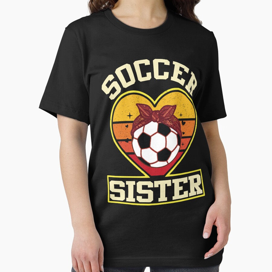 Retro Soccer Sister Heart Design by LarryMBrown