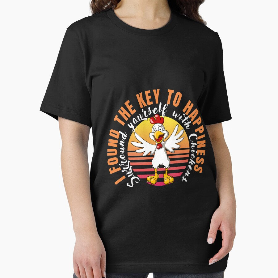 i found the key to happiness surround yourself with chicken by AllboutTeesigns