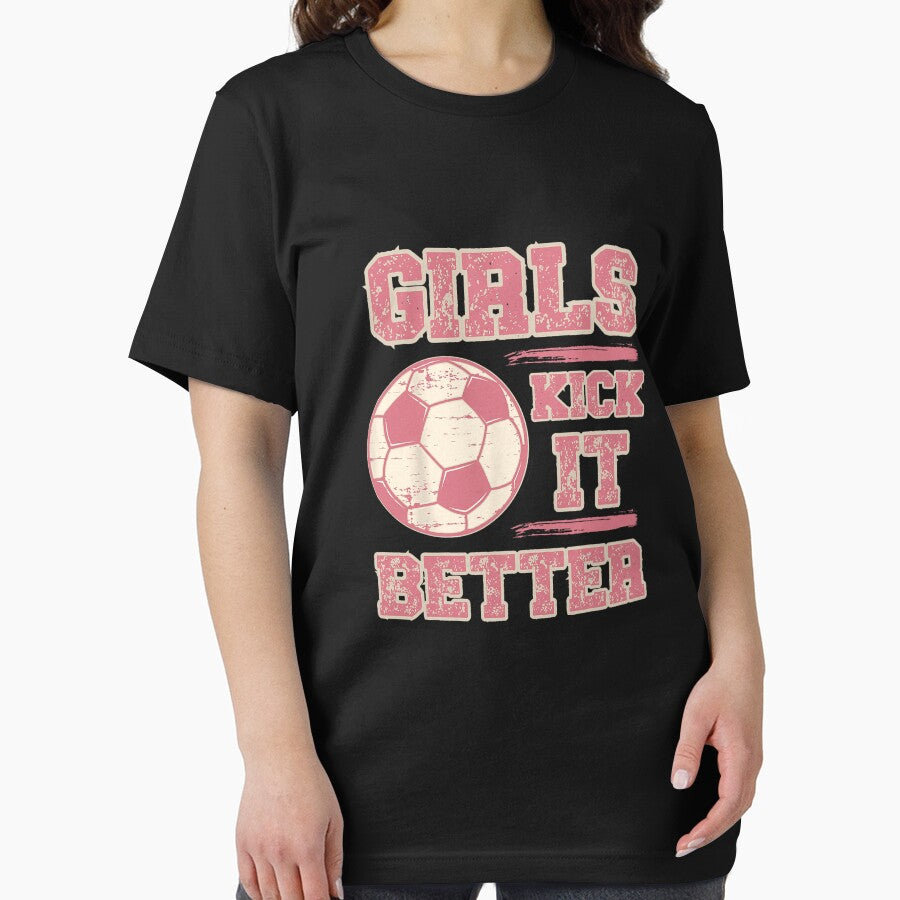 Girls Kick It Better Vintage Womens Soccer Football Fan by AntoineLaram