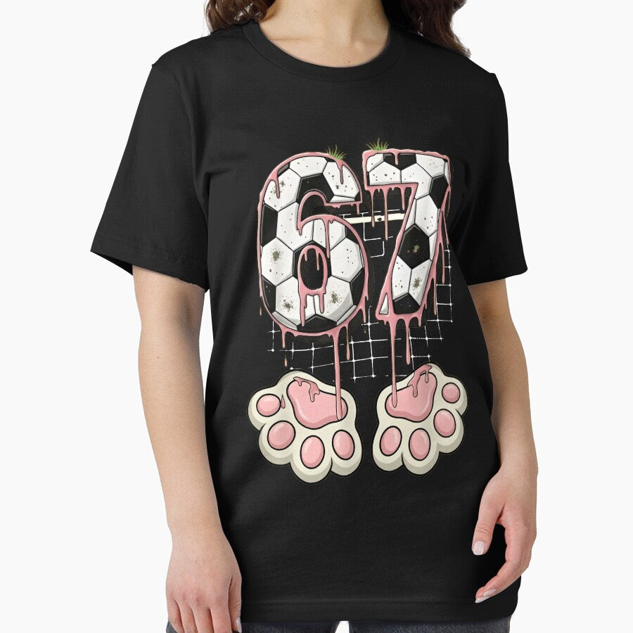 Melting Soccer 67 Shirt with Cat Paw Feet by LashondaGreen89