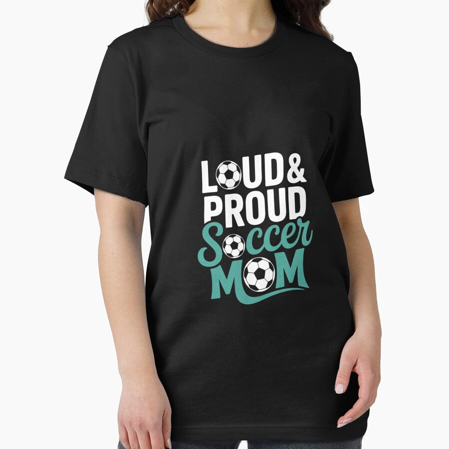Loud and Proud Soccer Mom Teal and White 3 by MicanCuteStore